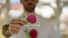 Load image into Gallery viewer, SNAILed it Sticker
